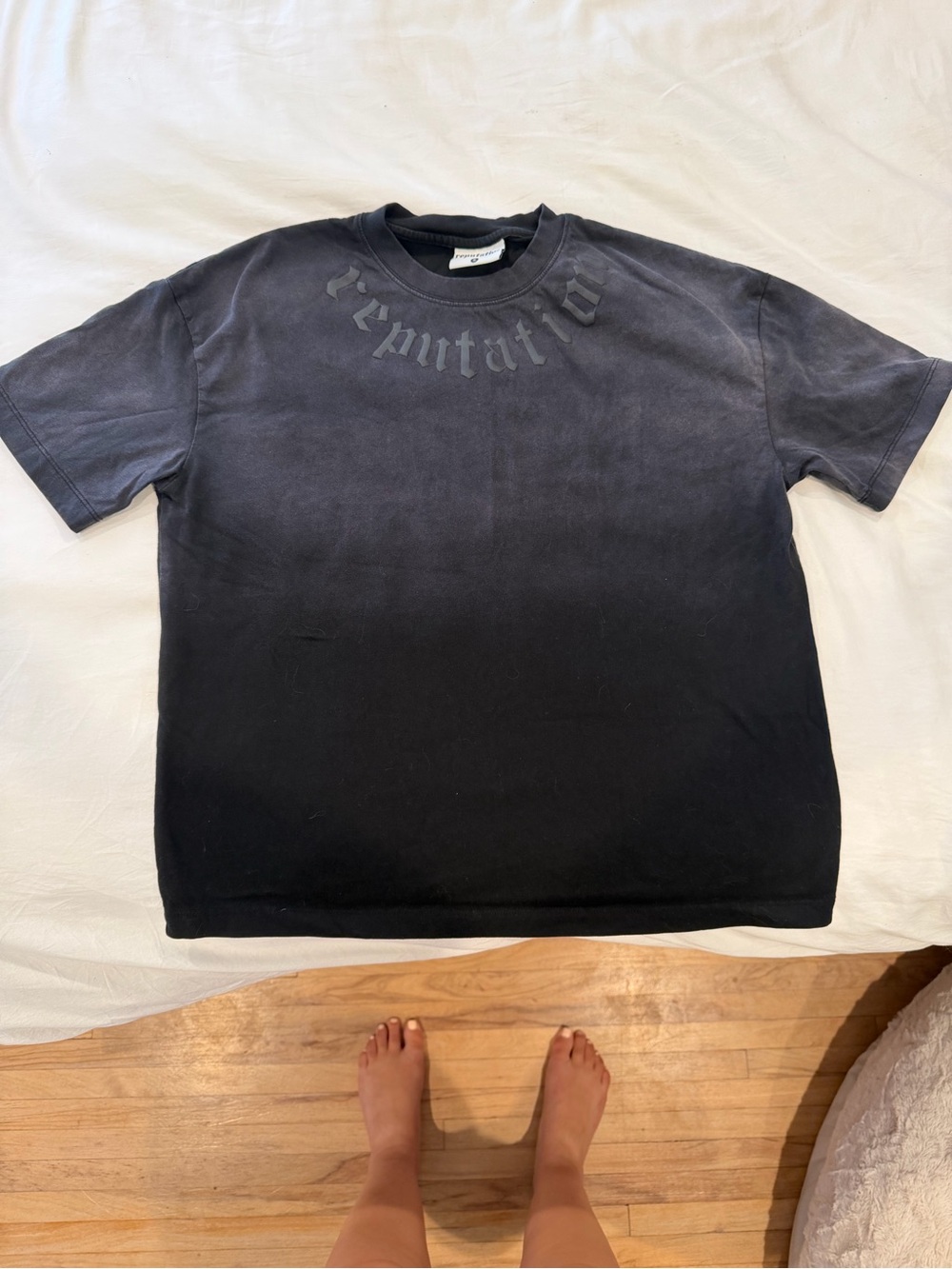 Taylor Swift Black Ombre 'reputation' Short Sleeve Tee